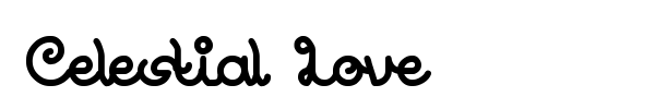 Celestial Love font preview